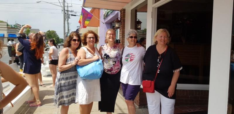 Sister cities family exchange participants shown are (l-r) Dana Frabizzio representing the Sister Cities of Wilmington and Olevano, Italy; Antonella Santoro, president of the Sister Cities Association Gemellaggio of Olevano; Carmen Miranda, principal of the elementary school in Olevano; and Maria Teresa Morrison and Faith DiLiberto, representing the Delaware Commission on Italian Heritage and Culture. SUBMITTED PHOTO
